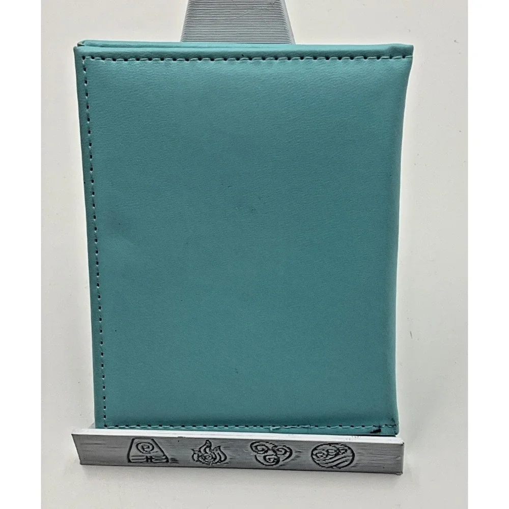 Teal Faux Leather Vaccination Card‎ Holder ID Protector